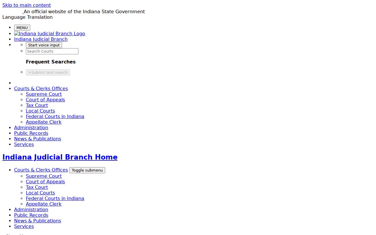 Parke County docket search MyCase access and documents