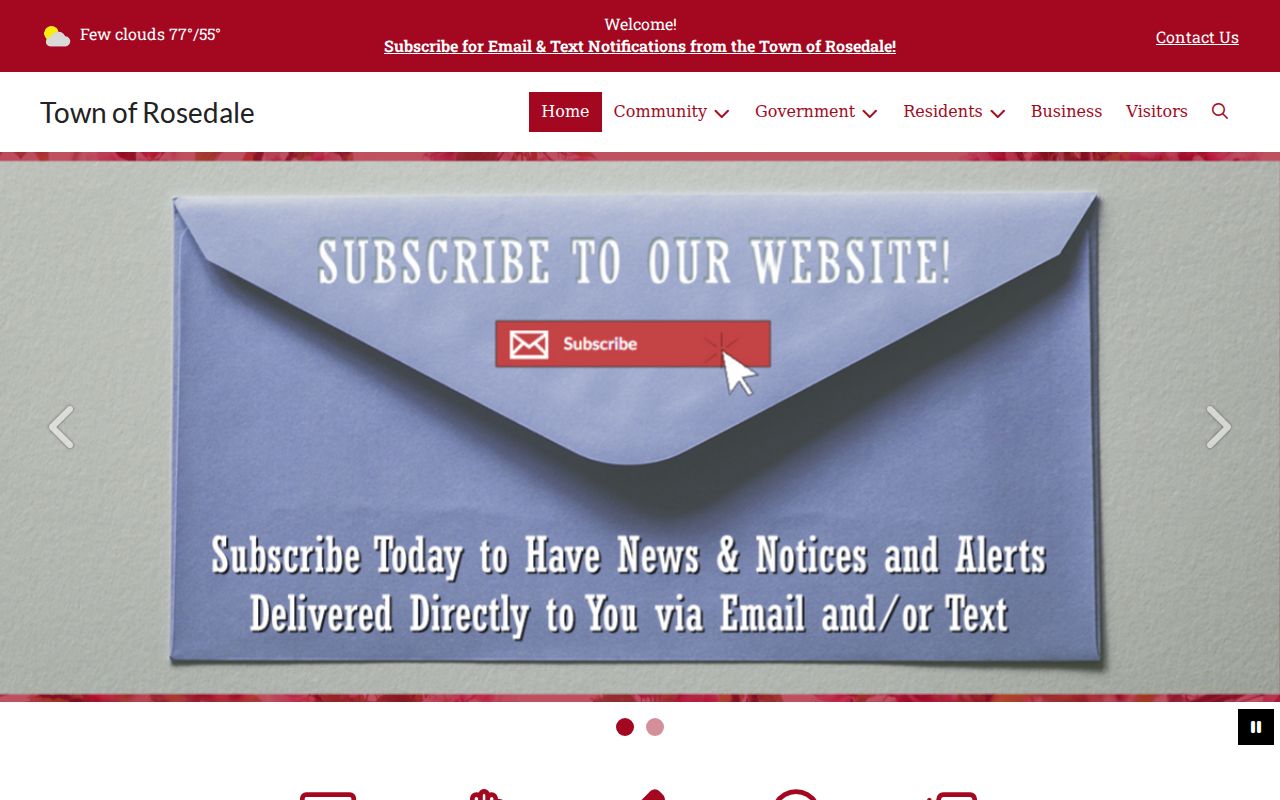 Official Rosedale town website launched in 2025